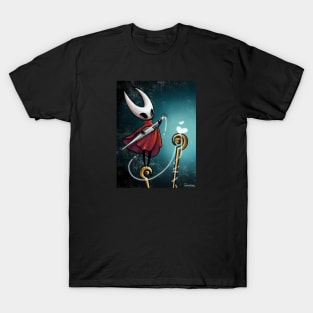 Hornet playing a stringed needle - hollow knight/silksong T-Shirt